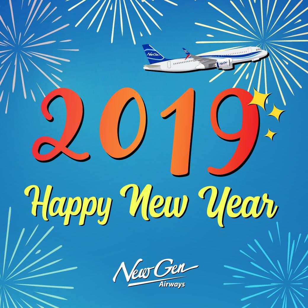 newgenairways's tweet photo. สวัสดีปีใหม่ 2019 ยินดีตอนรับสู่ปี กุน
ขอให้โชคดีตลอดปี
#newgenairways #ngairways #CharterFlightServices https://t.co/bSSjo2GZaE
