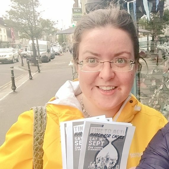 Co-convener/founding member of  @TippForChoice, maker of banners, plotter of actions, a beautiful mix of anarchy & respectability,  @Maebhcon left her comfort zone for good during  #repealthe8th. No going back now, Maebh. You are set for mighty things.  #TippRepealers