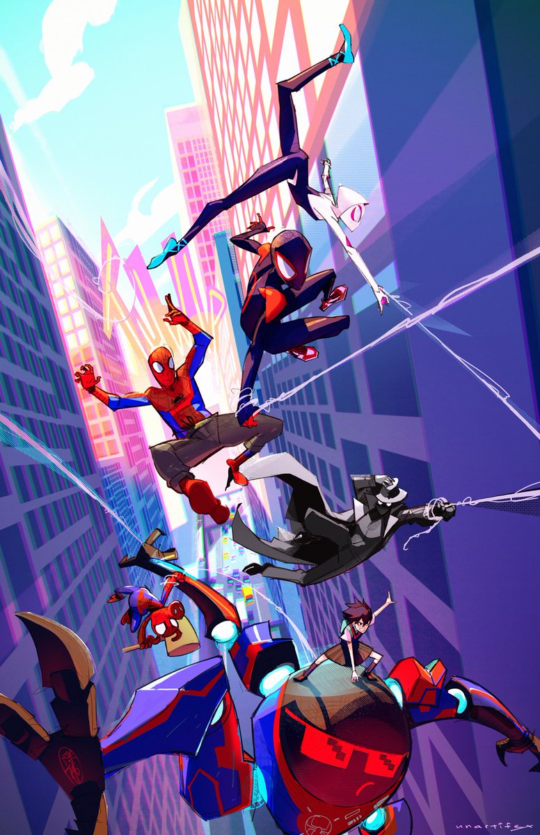 Closing 2018 with this piece of #SpiderVerse fanart!