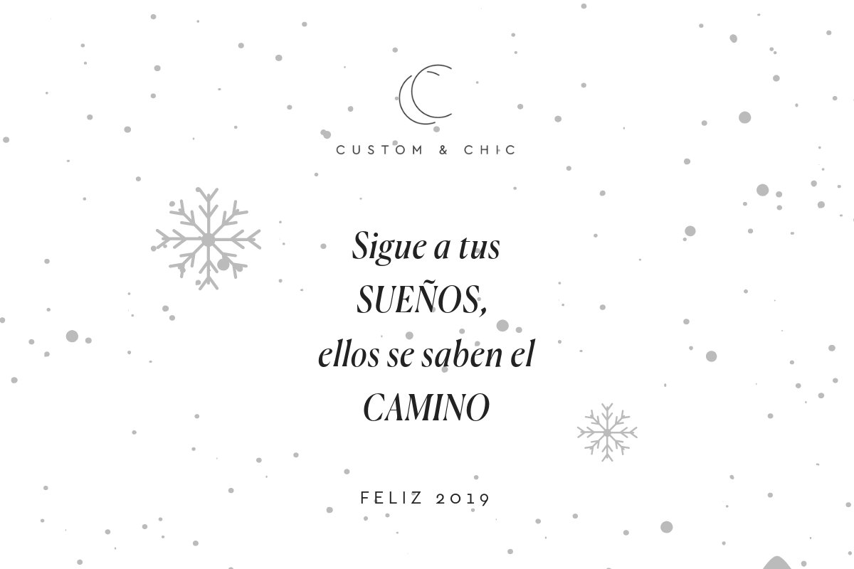 customandchic's tweet image. FELIZ AÑO 2019
