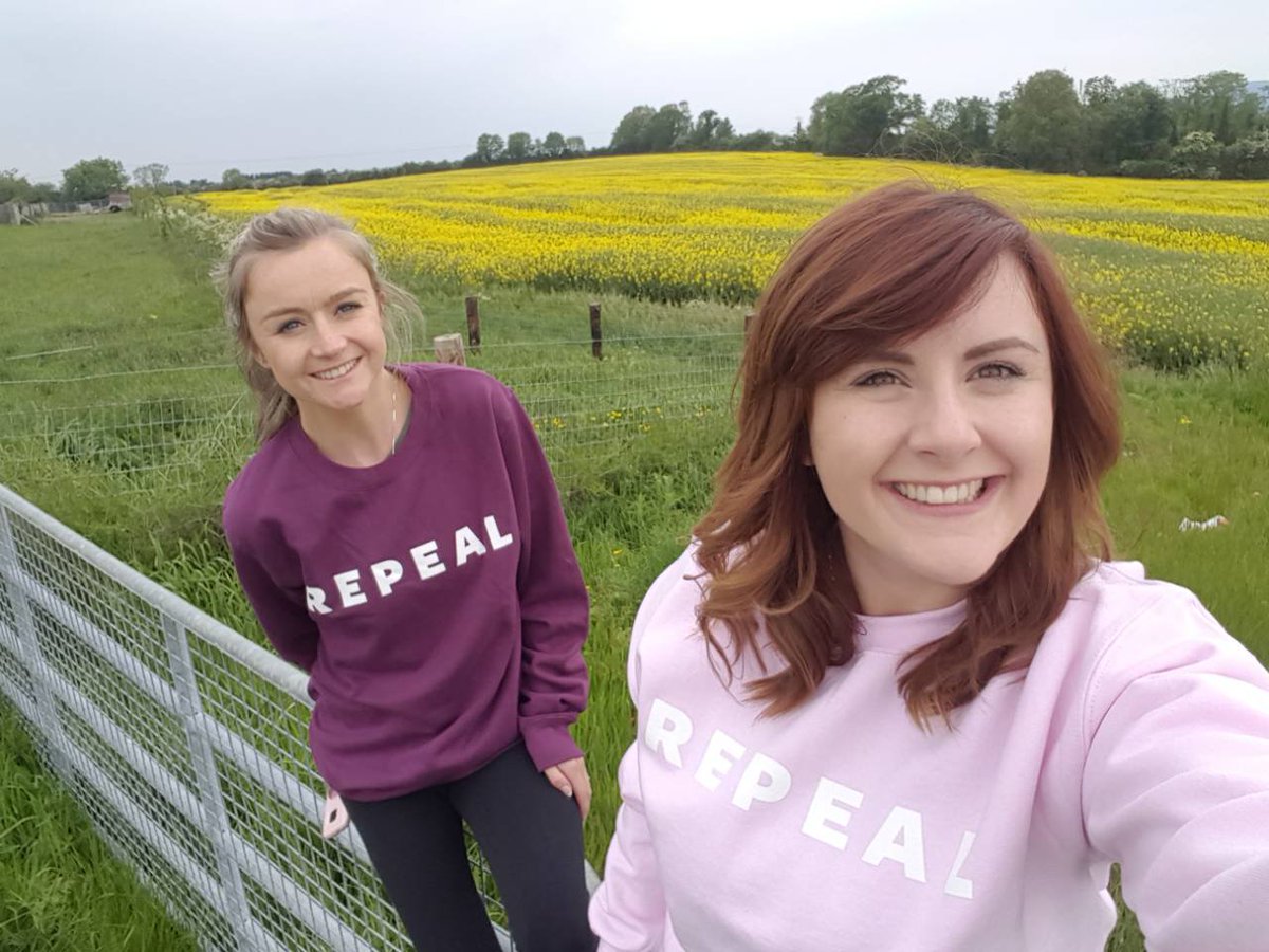 A special thank you to  @XxRoisin90xX who spoke on radio of her very personal story of loss, and to  @JLouCreations for supporting her and our campaign. It's harder in Tipp. Mighty women both  #TippRepealers