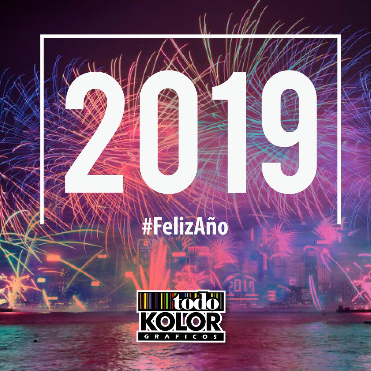 todokolor's tweet photo. Demos la bienvenida al 2019, es la oportunidad para cumplir nuevas metas.🥳
#TodoKolor #SomosKolor #Anuncios #Publicidad #Solucines #MasKolor #Empresa #Negocio #PublicidadExterior #HappyNewYear #FelizAñoNuevo #FelizAño #Bienvenido2019 #Adios2018 #Feliz2019 https://t.co/IxamuxPFFC
