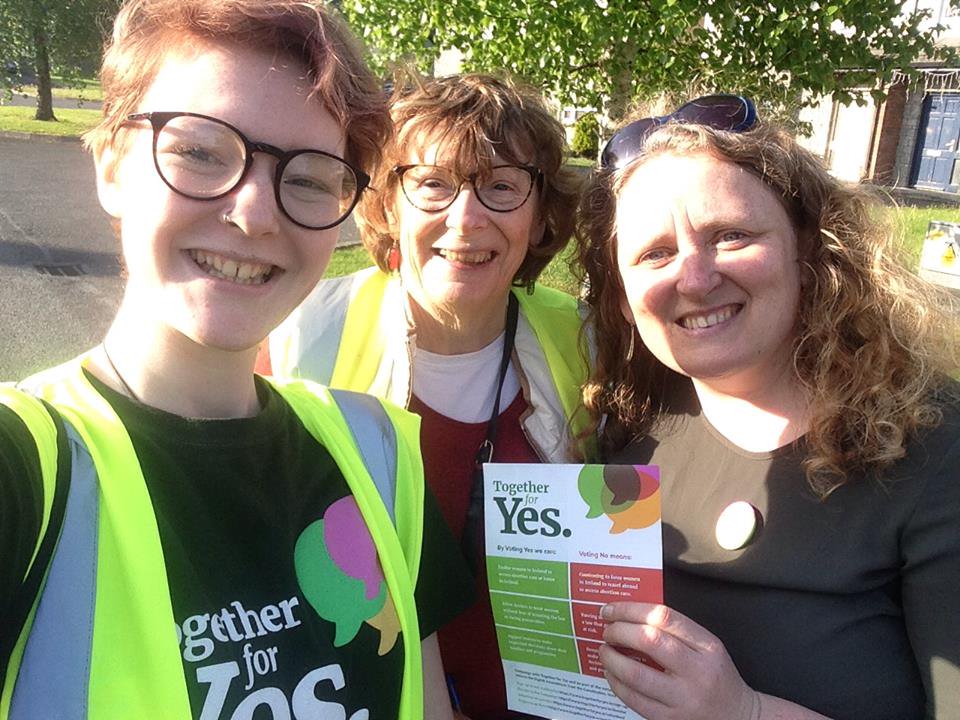 Human dynamo, canvasser extraordinary,  @leofdarrell has enough energy to power the whole county.  #RepealThe8th was her first vote; she made sure it went her way. Accept this on behalf of all the Cloughjordan  #TippRepealers, Leontien 