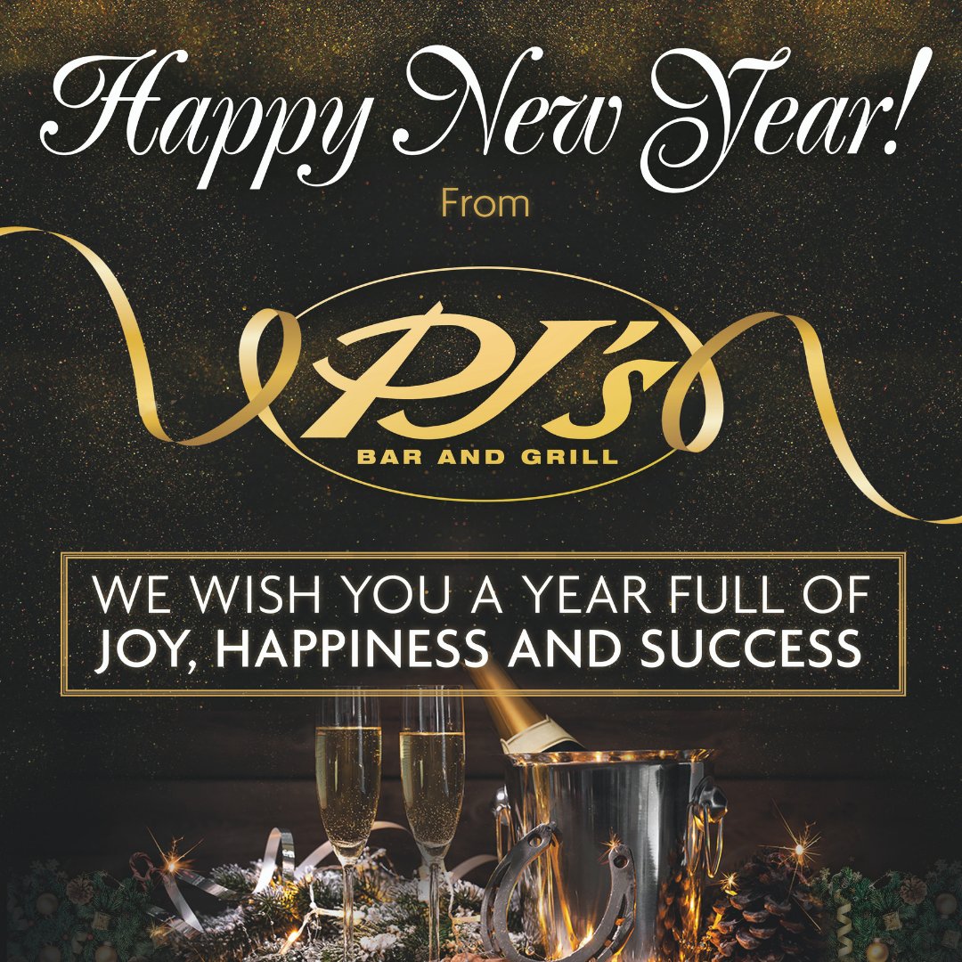 PJsBARANDGRILL's tweet photo. Wishing everyone a very Happy New Years from all here at PJ's! https://t.co/v8pJHzy9AZ