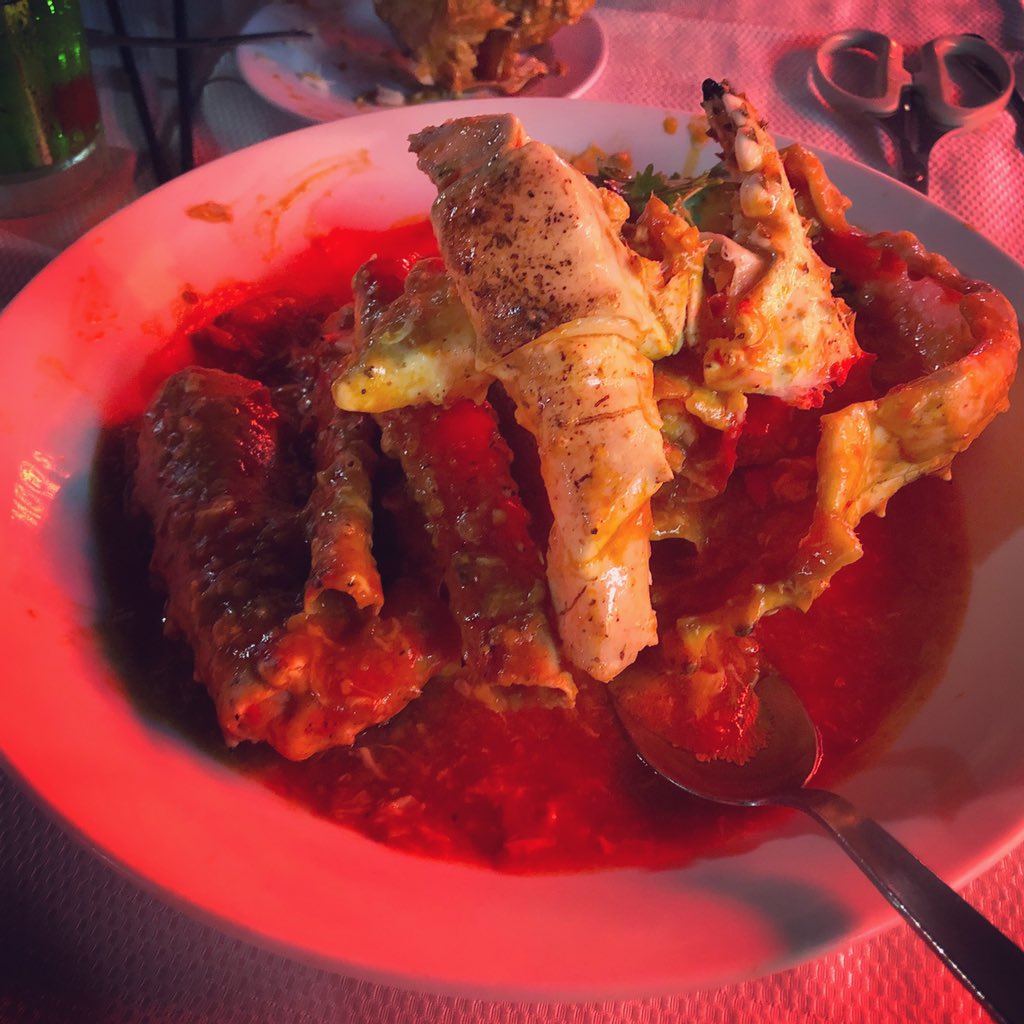 Trying some of the local cuisine #singaporechillicrab delicious <a href="/JumboSingapore/">Jumbo Seafood</a> #Singapore #travelblogger #travelguide #singaporefood