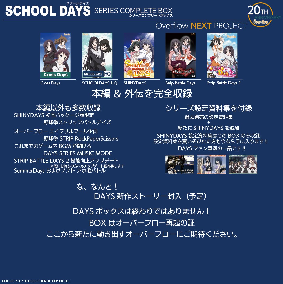 SCHOOLDAYS SERIES COMPLETE BOX とらのあな特典 B2タペストリー