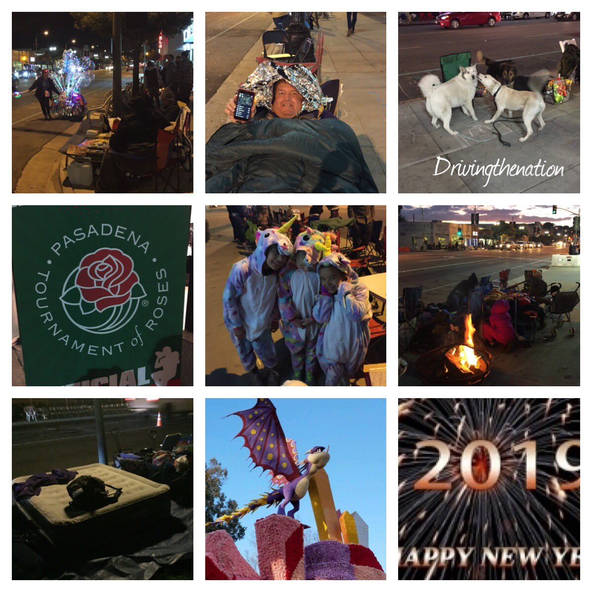 drivingthenatio's tweet photo. These #people are not #homeless they are #sleeping on the #street for the #rosebowlparade! largest #tailgateparty in the #world  #sleepless in #pasadena #california for the #roseparade #melodyoflife #tor #tournamentofroses #thegiftoftime #roseparadefloat  https://t.co/JgLAAz5ULf https://t.co/mzacJfp9Oz