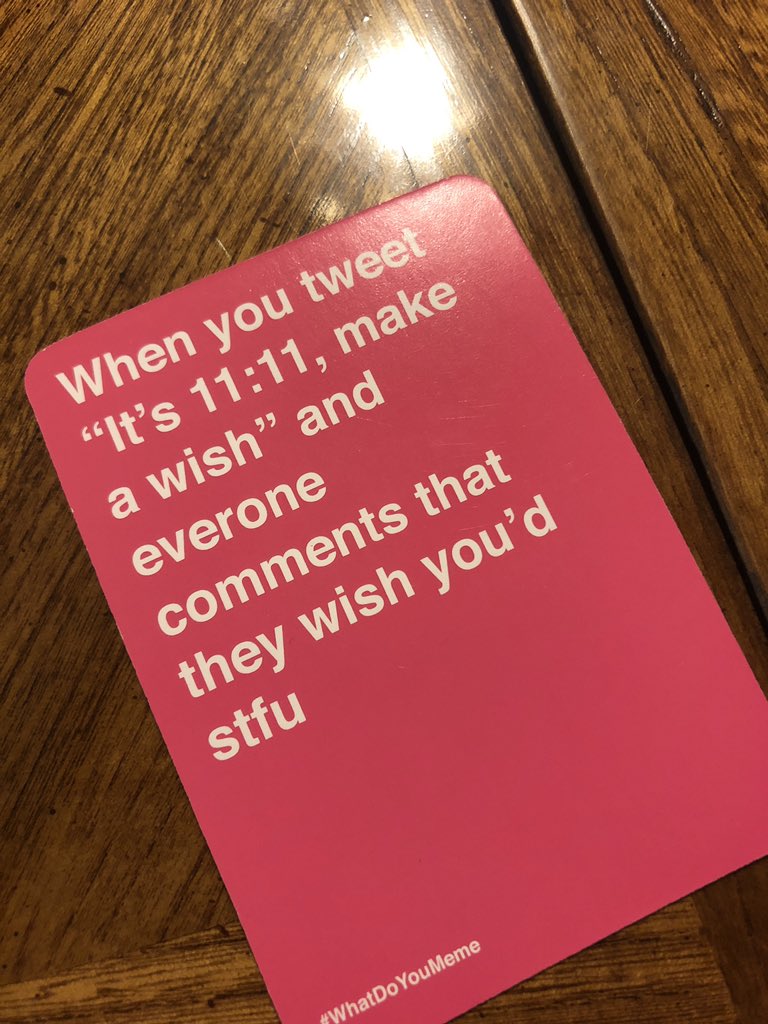jnniflur's tweet photo. @Whatdoyoumeme we’ve got a typo on our basic bitch card 😔 https://t.co/smaQStXsxZ