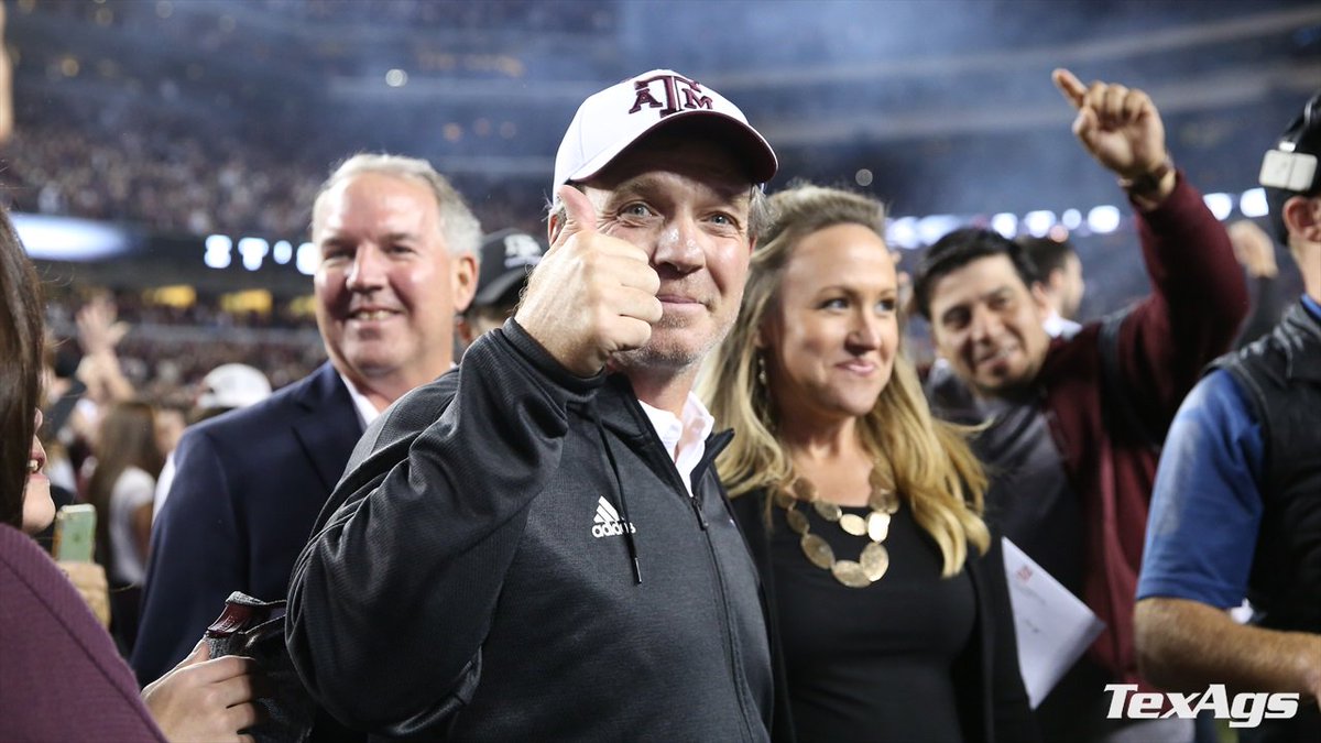 • Win nine games
• Finish 2nd in the SEC West
• Beat LSU
• Win a Florida bowl by 39 points
• Crown a new all-time rusher
• Score a 12th Man Touchdown

Not a bad debut season in Aggieland.