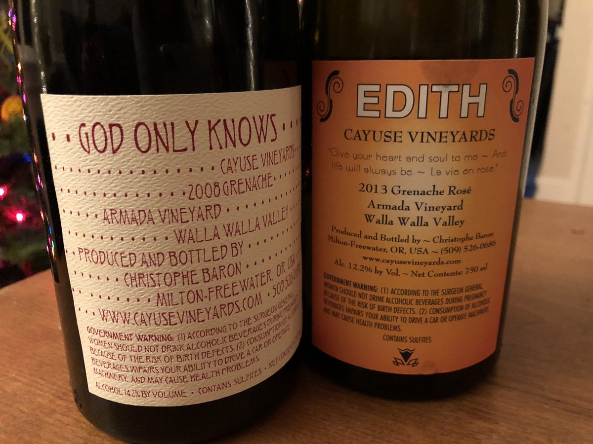 It’s a Cayuse NYE 👌 #WAwine