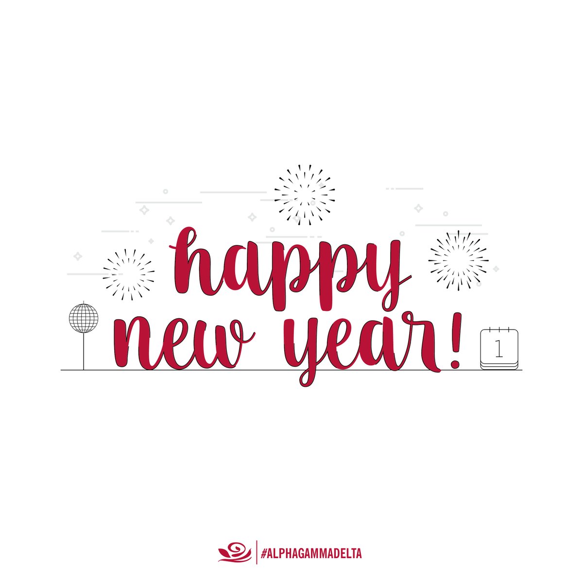 Hello, 2019! #HappyNewYear, sisters! #AlphaGamLove #AlphaGammaDelta