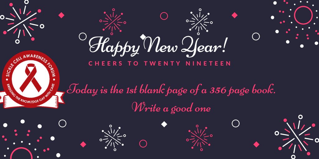 SickleCellAF_Ph's tweet photo. Happy New Year from all of us at SICKLE CELL AWARENESS FORUM https://t.co/ULzc027ycM