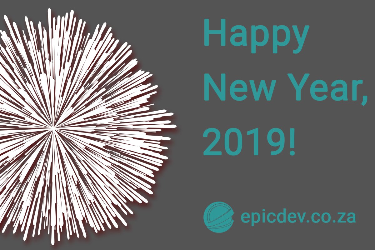 epicdev_za's tweet photo. May this new year be filled with good fortune, great adventures and special moments! Happy New Year from the Epicdev team. #NewYear #Epicdev #HappyNewYear #SouthAfrica #Durban https://t.co/77yZTvtdxJ