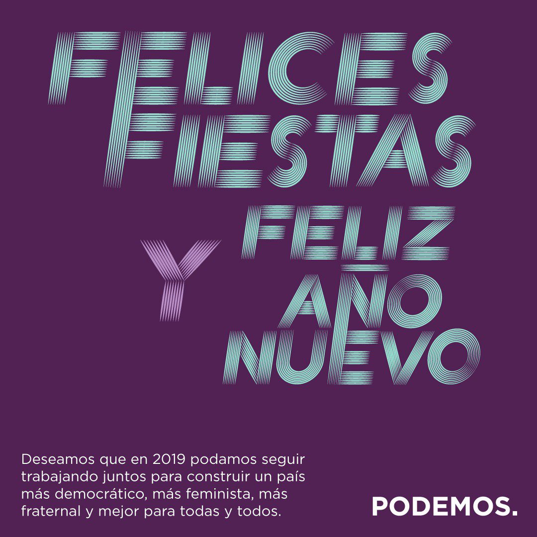 PodemosBrenes's tweet photo. Desde el Círculo de Podemos Brenes os deseamos que este nuevo año que entra traiga más mejoras sociales y un fortalecimiento de nuestro espíritu de lucha para afrontar con garantías los retos que se nos presentan. https://t.co/eQWoOFoOh4