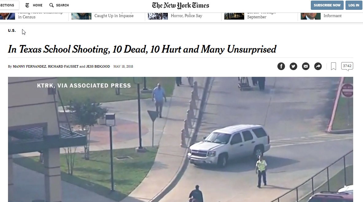 WhatEHappened's tweet photo. @nytimes @nytimes again we call out your BULLSHIT! You are full of trump faecal matter! I went thro your reporting of all USA mass shootings, NO SINGLE DEAD BODY! The USA had an average of 7 mass shootings per WEEK! PULL DOWN THE F**** photos. #RESPECTKENYA #NairobiAttack #RiversideAttack https://t.co/RCMKktsQYj