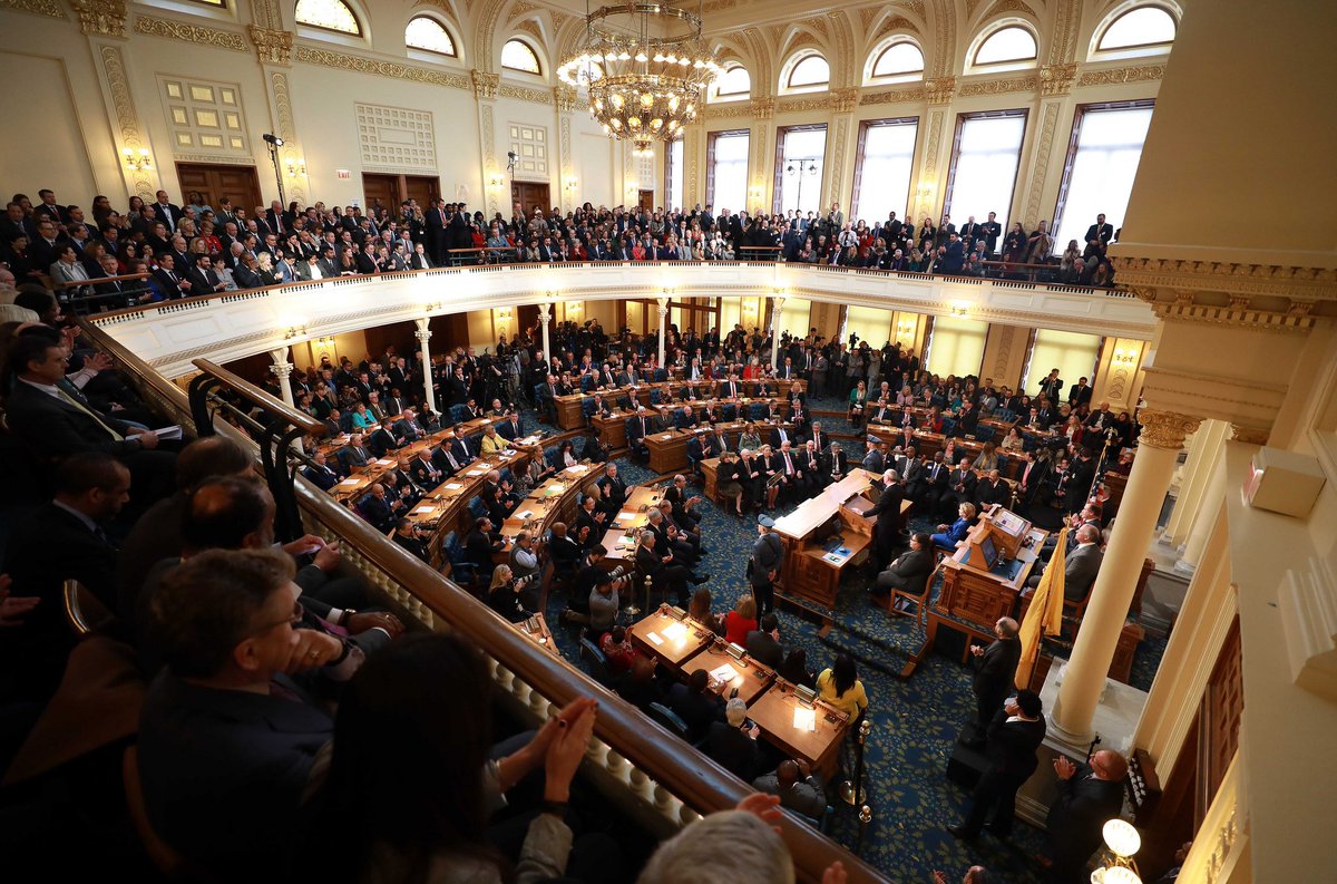 GovMurphy's tweet photo. The state of our state is stronger and fairer than it was one year ago, but our work is far from finished. Our journey is taking us to a NJ that is a better, more affordable place to live and work, and we can make this vision a reality. #StateoftheStateNJ

https://t.co/vSTnVMhFyQ https://t.co/HA1OFe4Y82