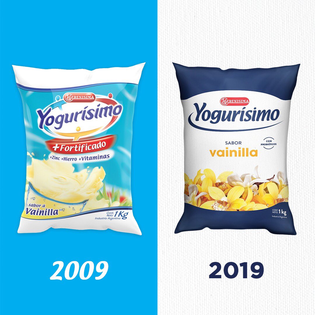 El sachet ya se sumó al #10yearchallenge ¿y ustedes?