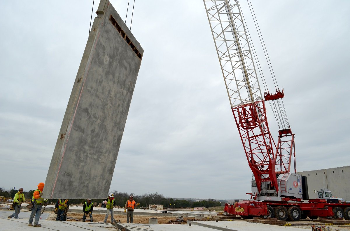 How do you lift a 60,000-pound, 30-foot-tall concrete wall? Very carefully! Check out the latest jail update and video! comalcountyjail.org/667-2/