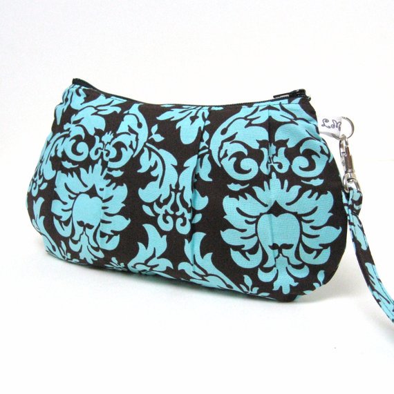 Bridal Bridesmaid Clutch Purse tinyurl.com/yals2mjy via <a href="/EtsySocial/">EtsySocial</a> #etsymntt  #emnttm  #bridalwedding #zipperwristlet