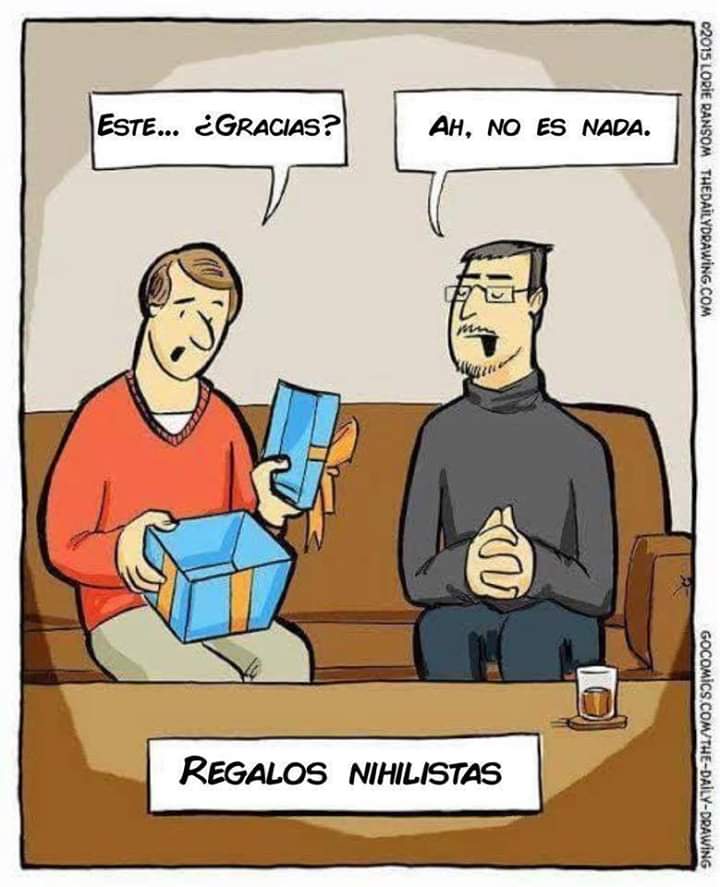 DecastilloE's tweet photo. Siendo nihilista ahorras😜 https://t.co/tUVylq9l40
