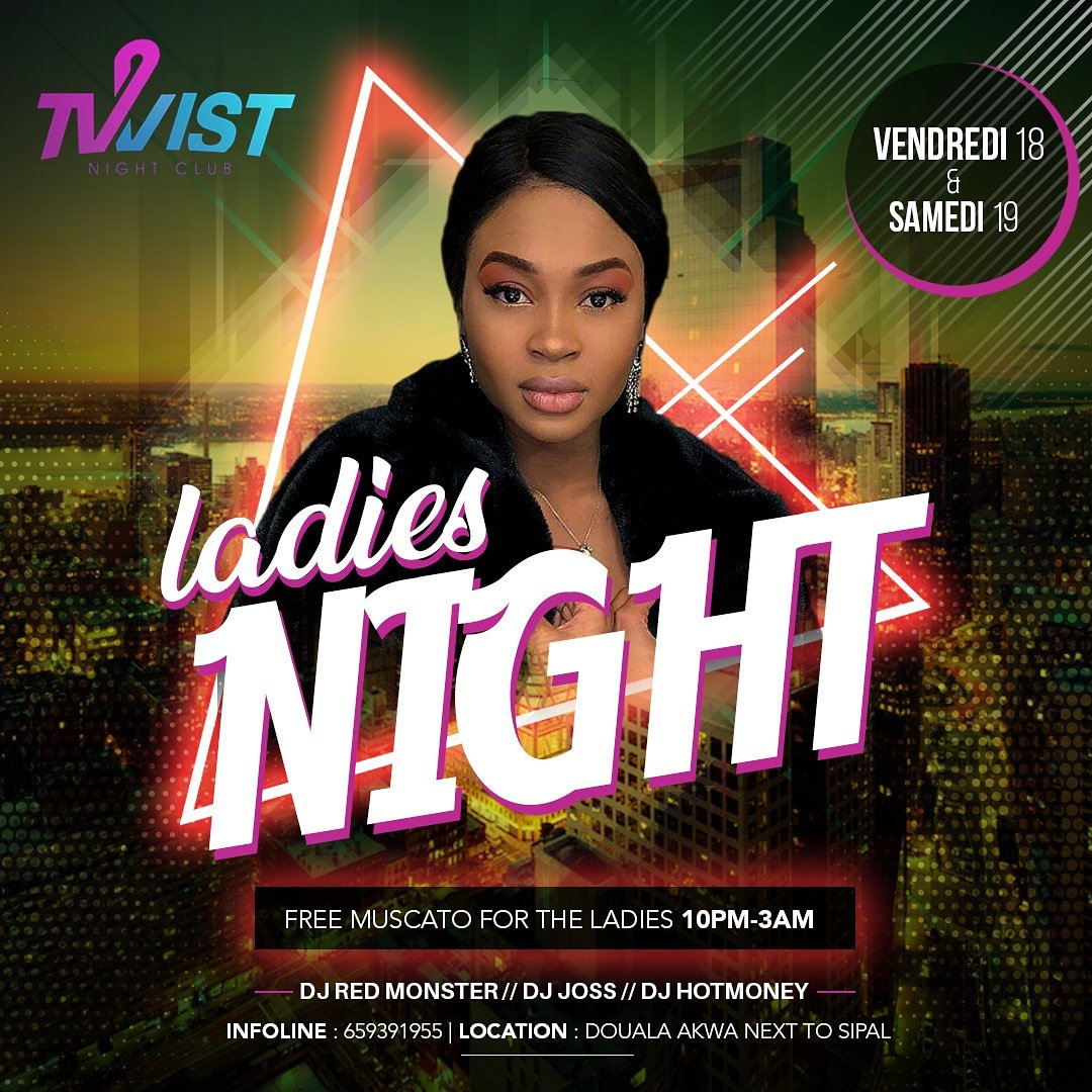 twistnightclub's tweet photo. Where all the cuties gonna be at 😍😍😍😘. #fridaynight #saturdaynight at @twist_nightclub_dla . Book your Tables 💲💲
#TWISTDLA #TWISTCMR #GETTWISTED #LETSGETTWISTED #DOUALANIGHTS #DOUALABYNIGHT 
#Cameroonbynight #Fridaytwist #saturdaytwist https://t.co/3fE9uAArwc