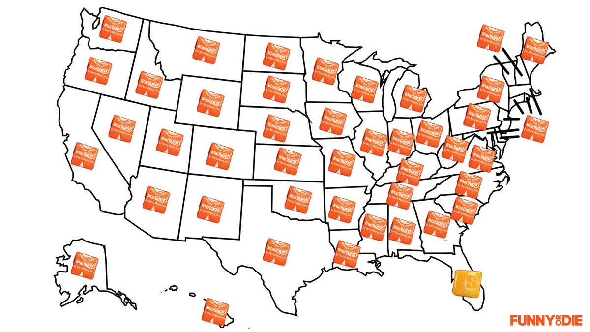 The Least Popular Starburst Flavor In Every State