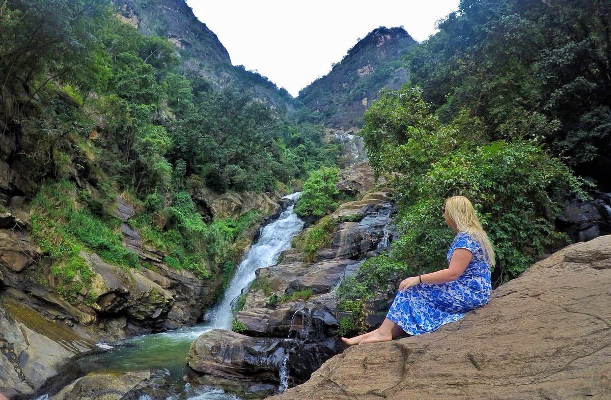 pip_says's tweet photo. There are some amazing hikes around Ella in #SriLanka gaze at green mountains at Little Adam's Peak, chase waterfalls at Ravana Falls, see the iconic nine arch bridge &amp; wander around picturesque tea plantations. It's so dreamy here! Where is your fave place to hike #travel fans? https://t.co/KY0tGfI6Wr
