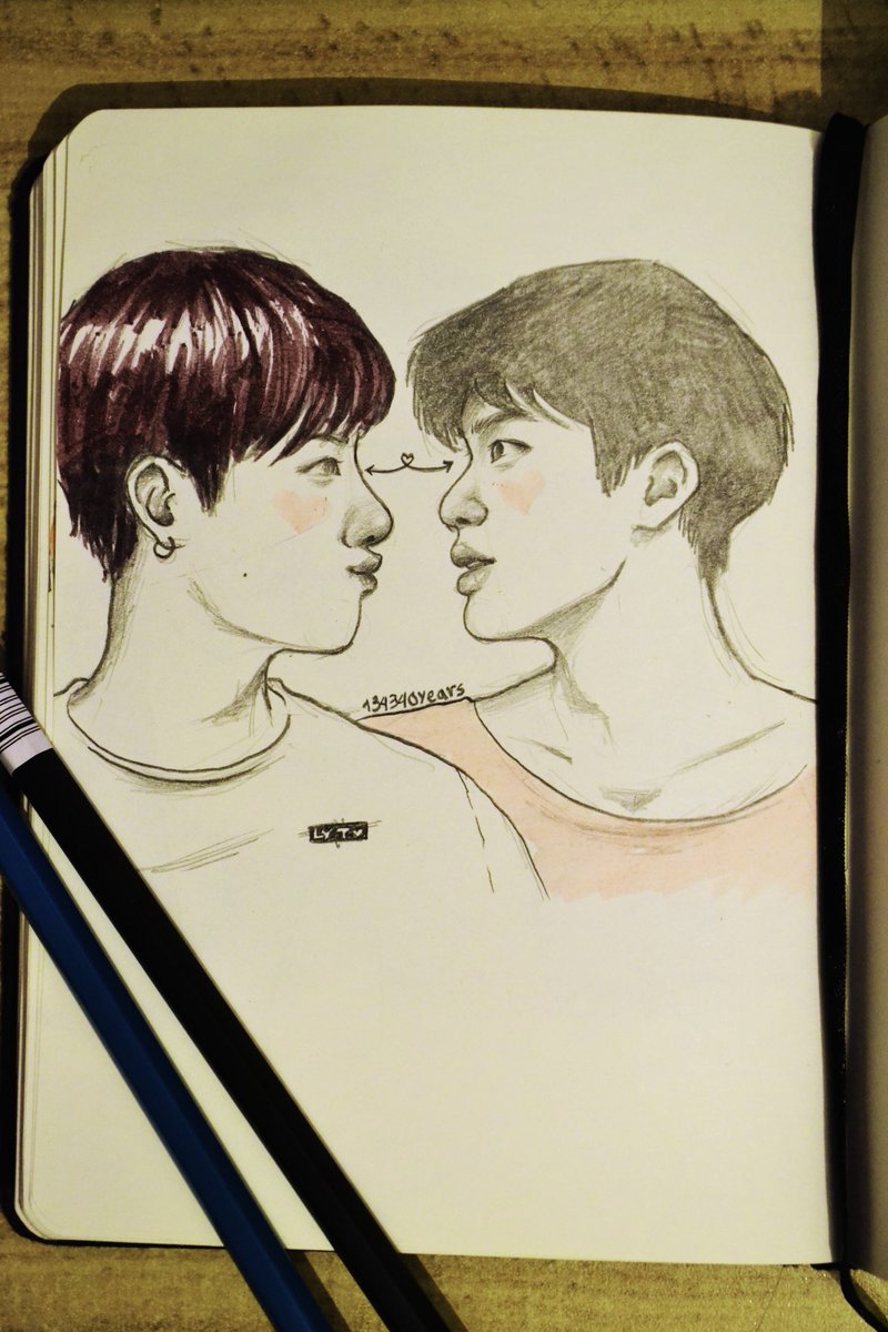 20190115 / day 15jinkook, look at those noses I'm so in love.  @BTS_twt