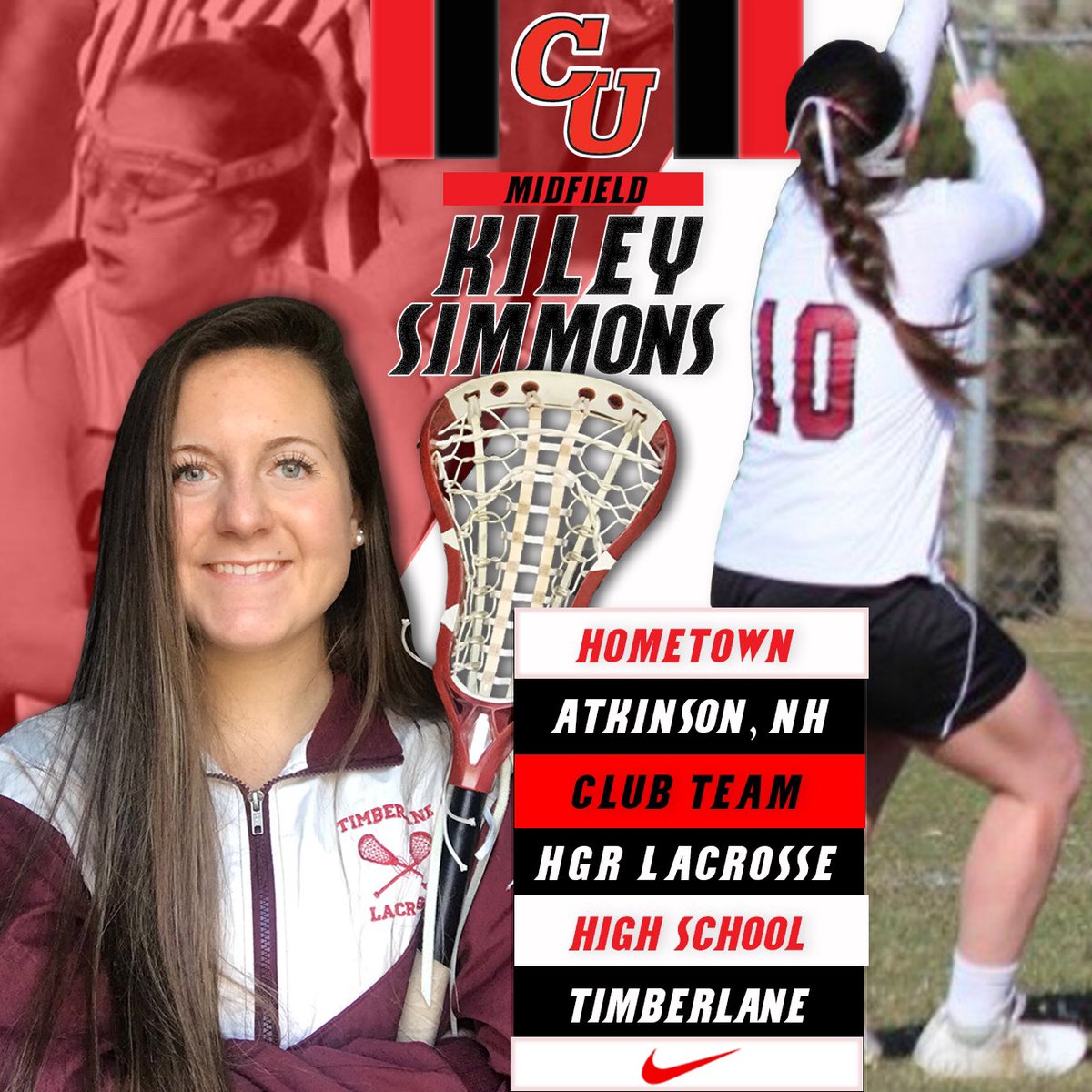 &gt;&gt;Team One&lt;&lt; Update! Please join us in welcoming, Kiley Simmons, to our 2019 class! #clarkwomenrock #TeamOne #RollCougs <a href="/HGRLacrosse/">HGR Lacrosse</a>
