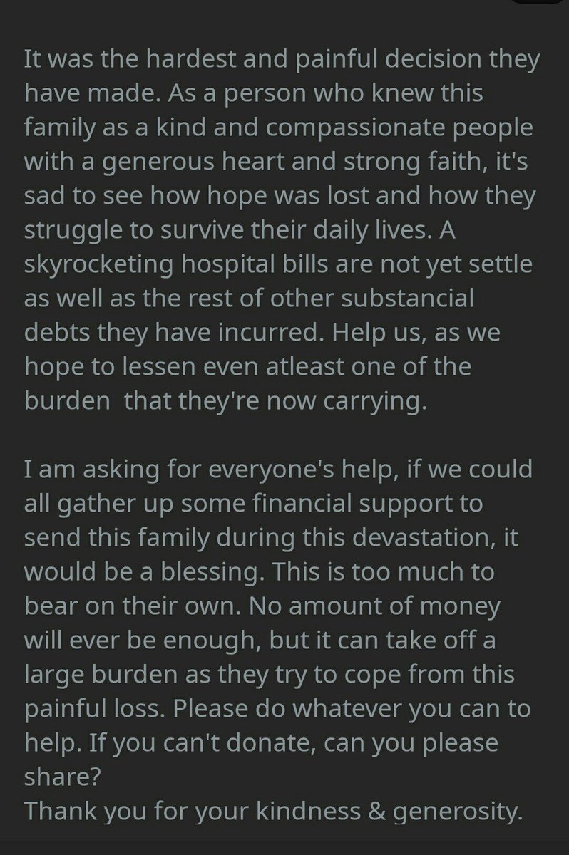 xtintin85's tweet photo. PLEASE HELP!

I'm begging everyone, if we could all gather up some help/support to send this family during this devastation, it would be a blessing. This is too much to bear on their own, let's be their hope! 

To help: 
https://t.co/LhJvK0ZZgc https://t.co/USxHMHRV5E