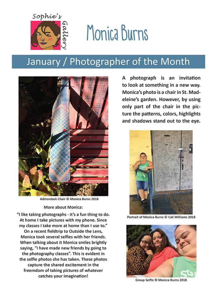 Congratulations to Monica Burns, #SophiesGallery #PhotographerOfTheMonth for January!