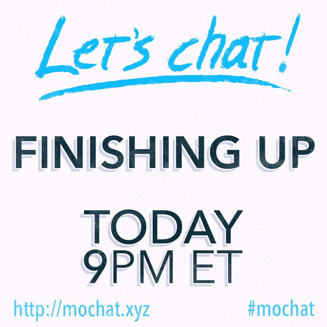 You’ve made the animation... but now what? Tonight’s #mochat is all about ending a project. Invoicing, chasing money, cleaning up files, archiving and more! Tonight 9PM ET (GMT-5) buff.ly/1UYHeay