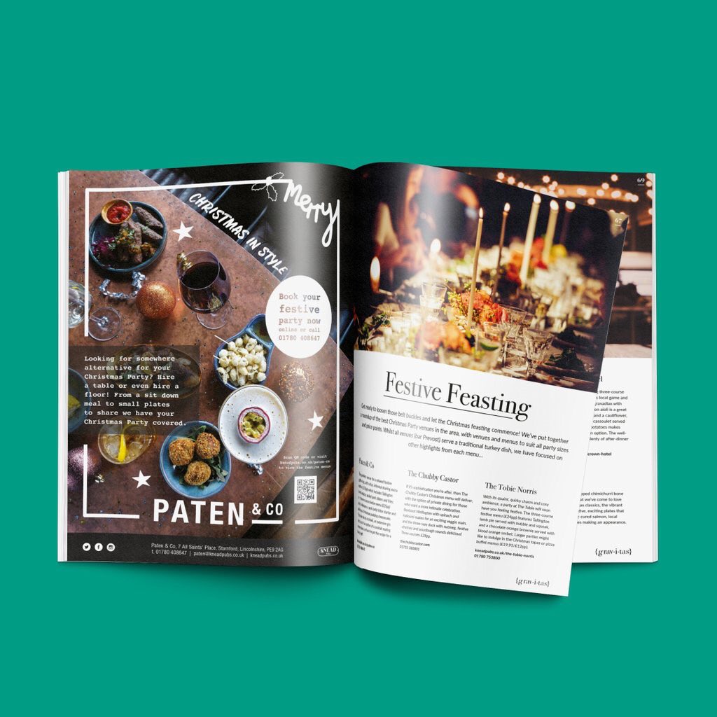 hellowearehue's tweet photo. This campaigns aim for @Patensstamford was to showcase the best attributes the restaurant has to offer. We wanted people to book with Paten &amp; Co for their Christmas party &amp; therefore with the use of high quality photography mixed with hand drawn digital design, we did just that. https://t.co/ShfITeaxC4
