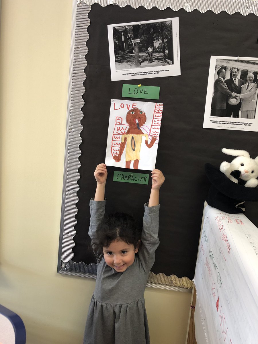 Today in Ms. April’s Pre-k class we learned about Dr. Martin Luther King, Jr.  as we celebrated what would have been his 90th.  Our students were attentive and inquisitive.  One student created a picture of Dr. King. #TrinityCares, <a href="/Ajonesprek/">Anne Jones</a> <a href="/MsAprilsPreK/">April Patton</a>