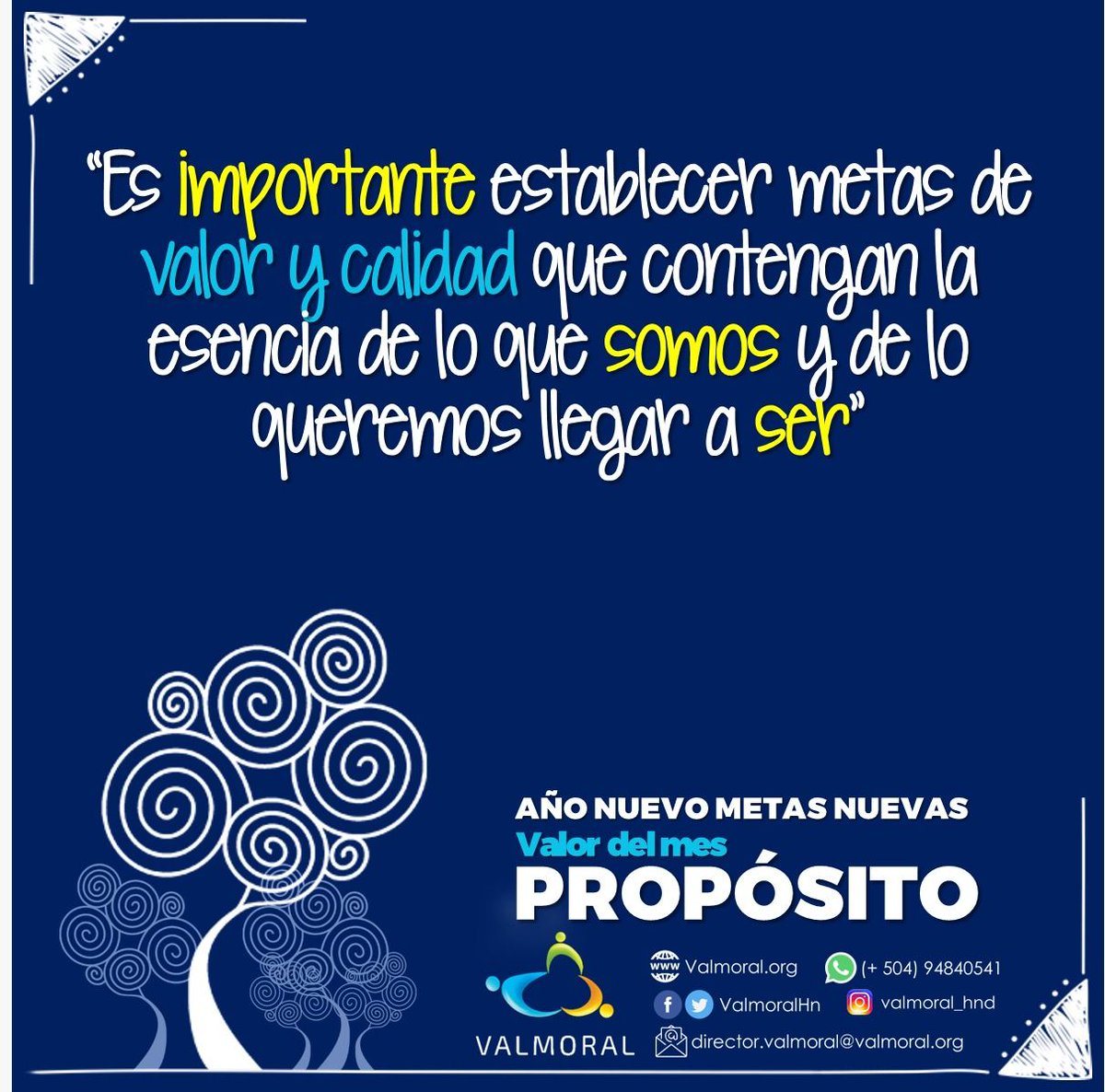 Que no se te pase enero sin planear tu año. ¡Vive con #Propósito!