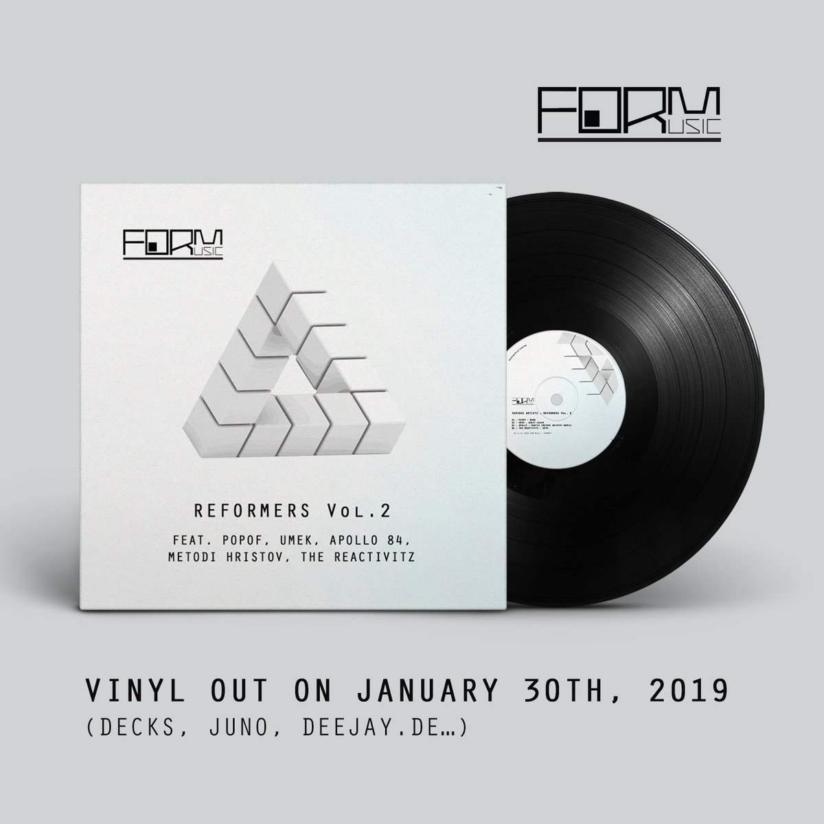 Our exclusive, vinyl-only package Reformers Vol. 2 features <a href="/popofofficial/">Popof_official</a> , <a href="/umek_1605/">UMEK</a> , <a href="/apollo84music/">Apollo 84</a>  and <a href="/the_reactivitz/">The Reactivitz</a> ! Preorder NOW deejay.de/VARIOUS_ARTIST…