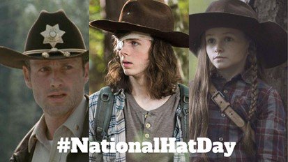 valhallapics's tweet photo. It’s #NationalHatDay and our fave hat is the #Grimes family #DeputyHat! #TWDFamily #HatDay #ItsAllAboutTheHat https://t.co/ipdgZeYp6u