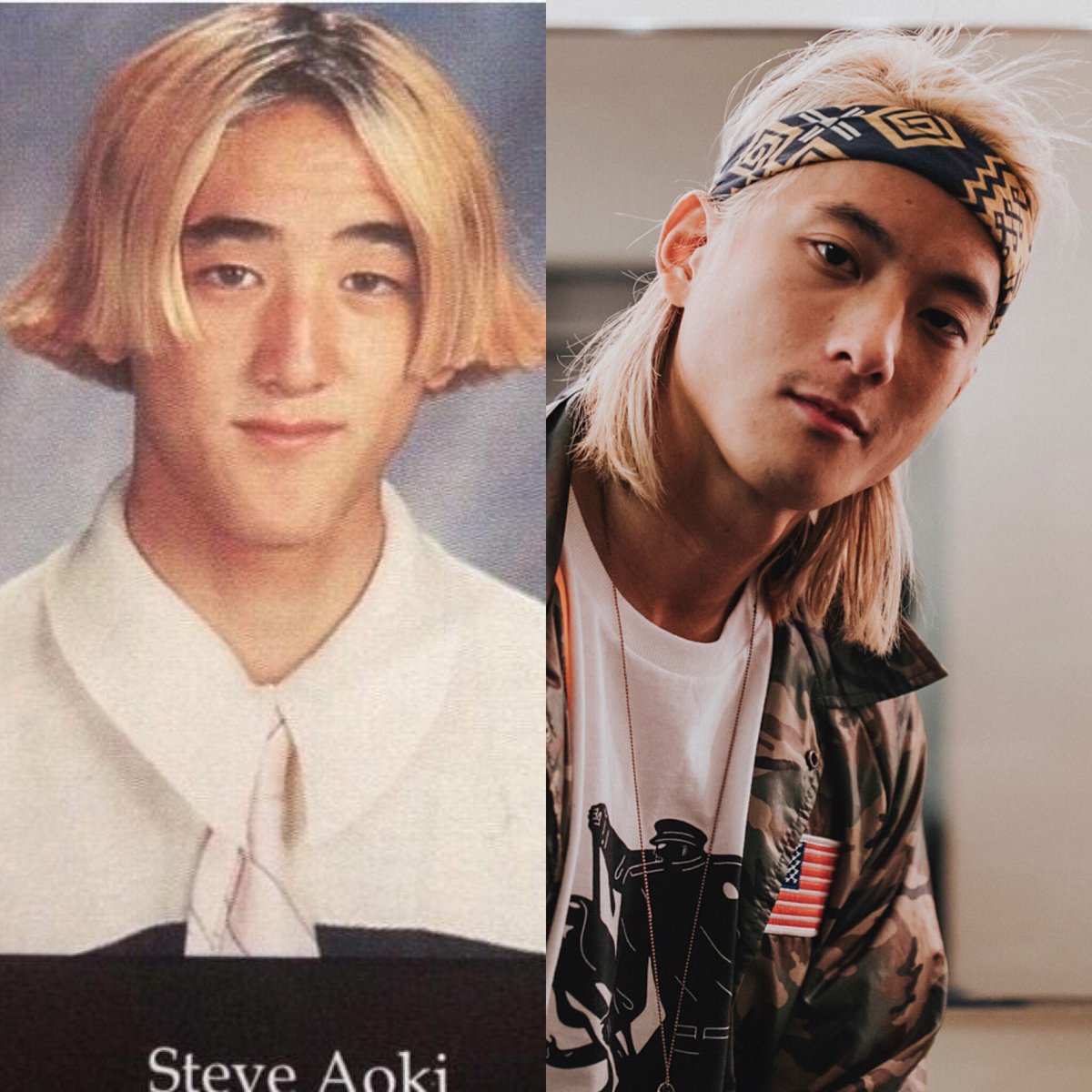 iamtheELEPHANTE's tweet image. . @steveaoki in high school looks more like me than me in high school #10yearchallange