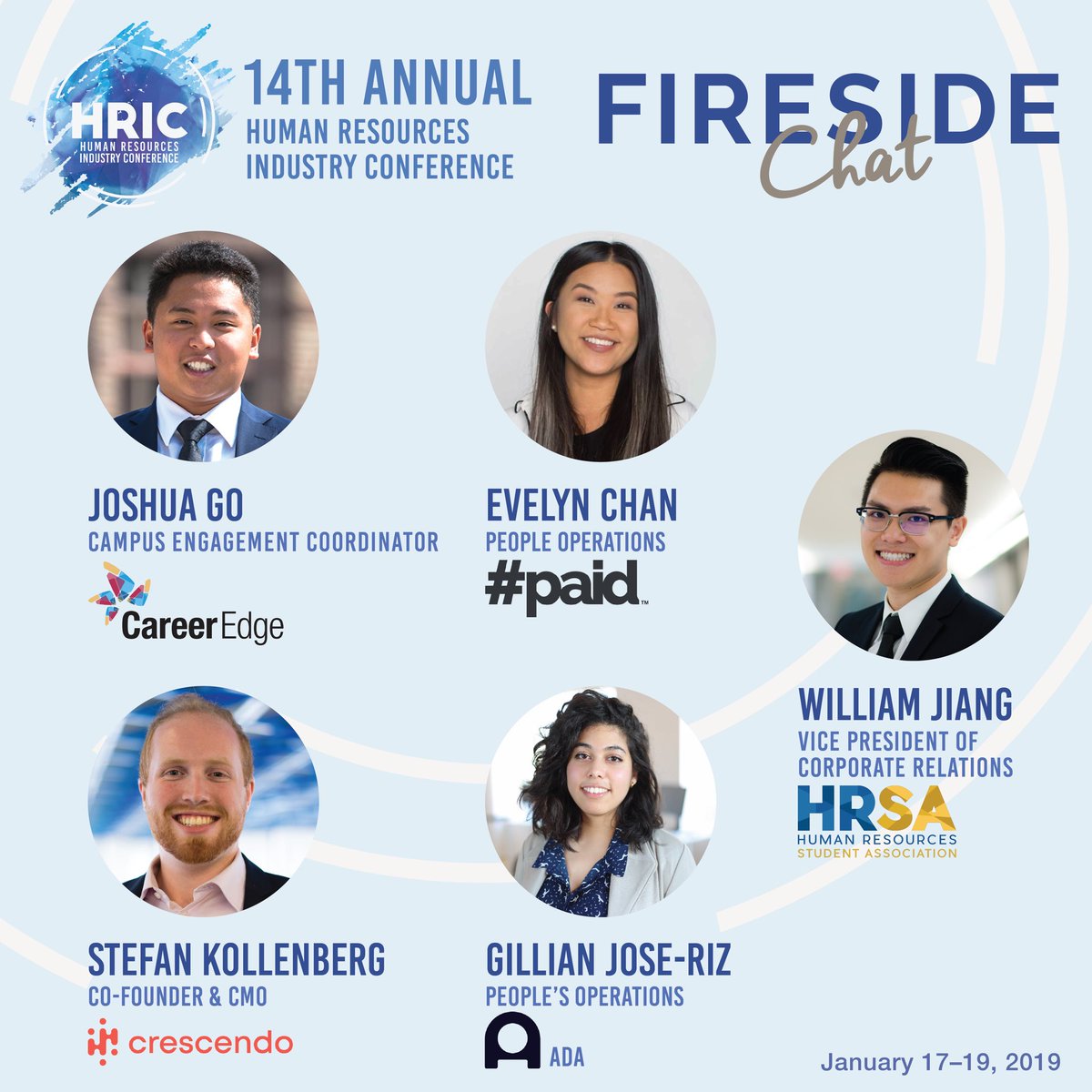 tmuhrsa's tweet photo. Get to know these individuals during our Fireside Chat Friday Night at HRIC. Delegates will get the opportunity to learn about the speaker’s experiences as well as ask questions and receive tips! Stay tuned as we reveal more exciting news!
#HRIC2019 #ryersonhrsa https://t.co/hVLRYX2k9V