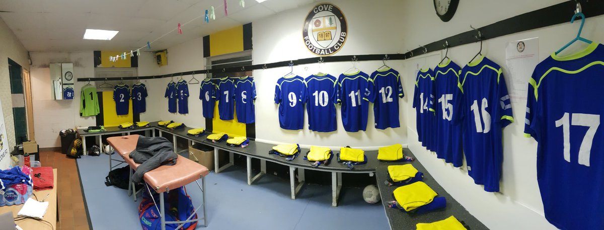 CoveFC_Official's tweet photo. Kits all set and ready and so is the team.

Today we welcome @FCFleetTown for tonight friendly.

#youwasps https://t.co/S30pswiksz