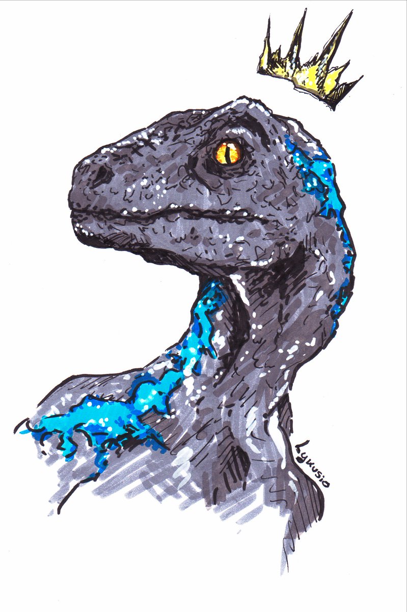 Jurassic World Blue Dinosaur Drawing