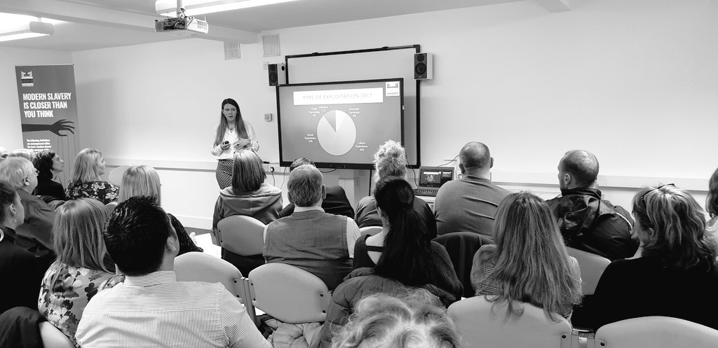 humberantislave's tweet image. Our vice chair Dr @alicia_kidd currently talking about types of #exploitaion the signs to spot and what we can do in our #community at our tackling #modernslavery seminar at the @TheBusinessHive with @HumbersidePCC @WISE_Hull @DiversityPanel