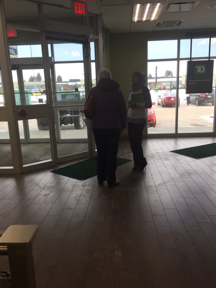 #TDReady #LobbyReady. Sanea making great connections in the lobby.