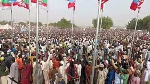 MissionTinubu27's tweet photo. Some parts of @APCNigeria rally at Tambuwal L/G. The hometown of governor @AWTambuwal that's the major sign of victory to @APCNigeria and sign of defeat to @OfficialPDPNig
#PDPMustAcceptTheDefeat
#PMBAllTheWay
#AhmadAli4Sokoto2019 https://t.co/GDh0hcpIBV