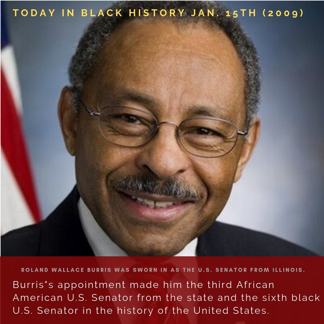 #TodayInHistory 
On January 15, 2009 Roland Wallace Burris was sworn in as the U.S. Senator from Illinois.Burris"s appointment made him the third African American U.S. Senator

#blacktoblack #africa #facts #life #living #togetherness #love #diaspora #diasporariseup