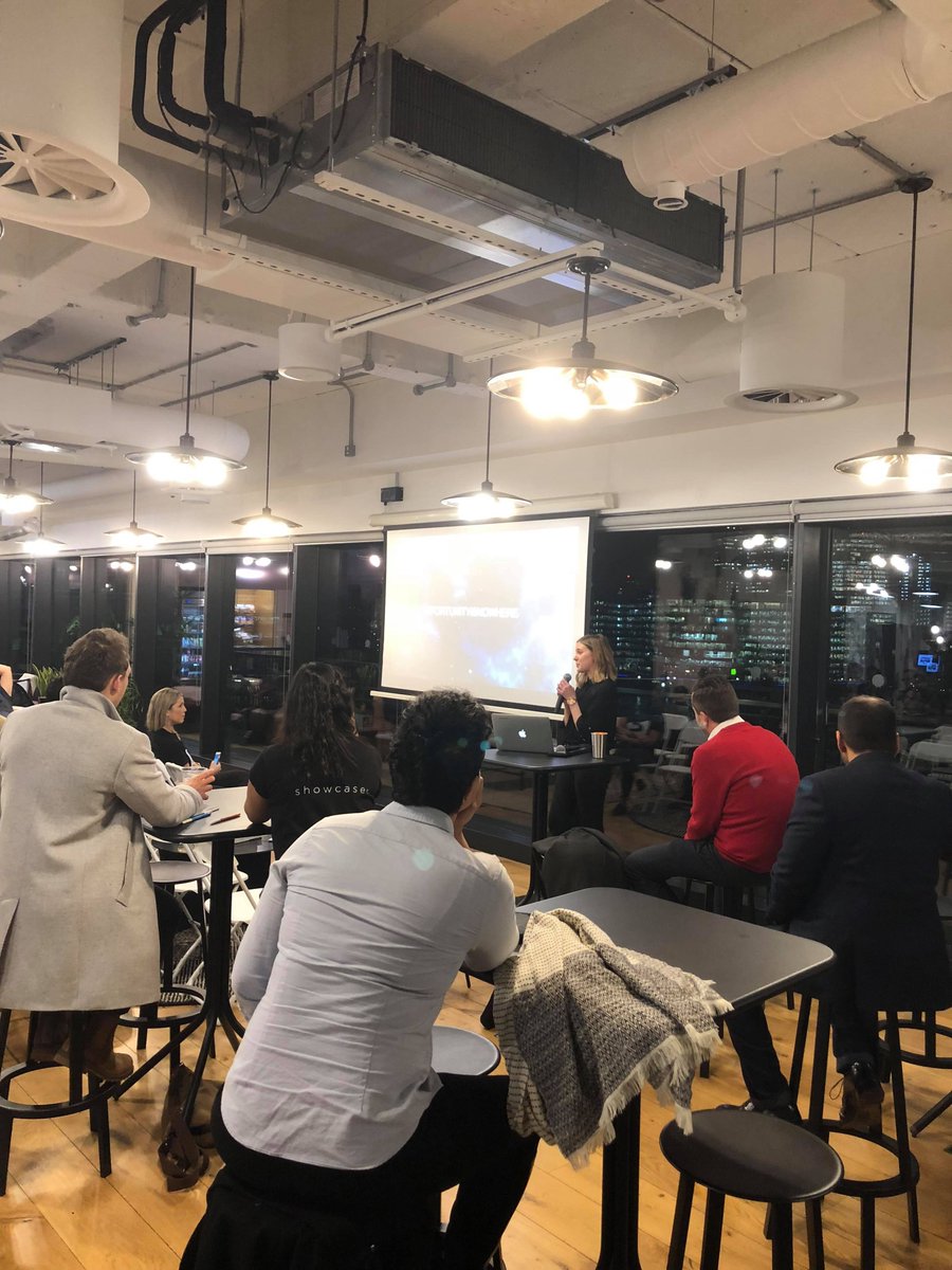 ompglobal's tweet image. Michelle Parsons of @showcaser tonight at our #ProductTalks here at @WeWorkUK, discussing how they get their team speaking the same language and much more #product #tech #event #uk #london #innovation