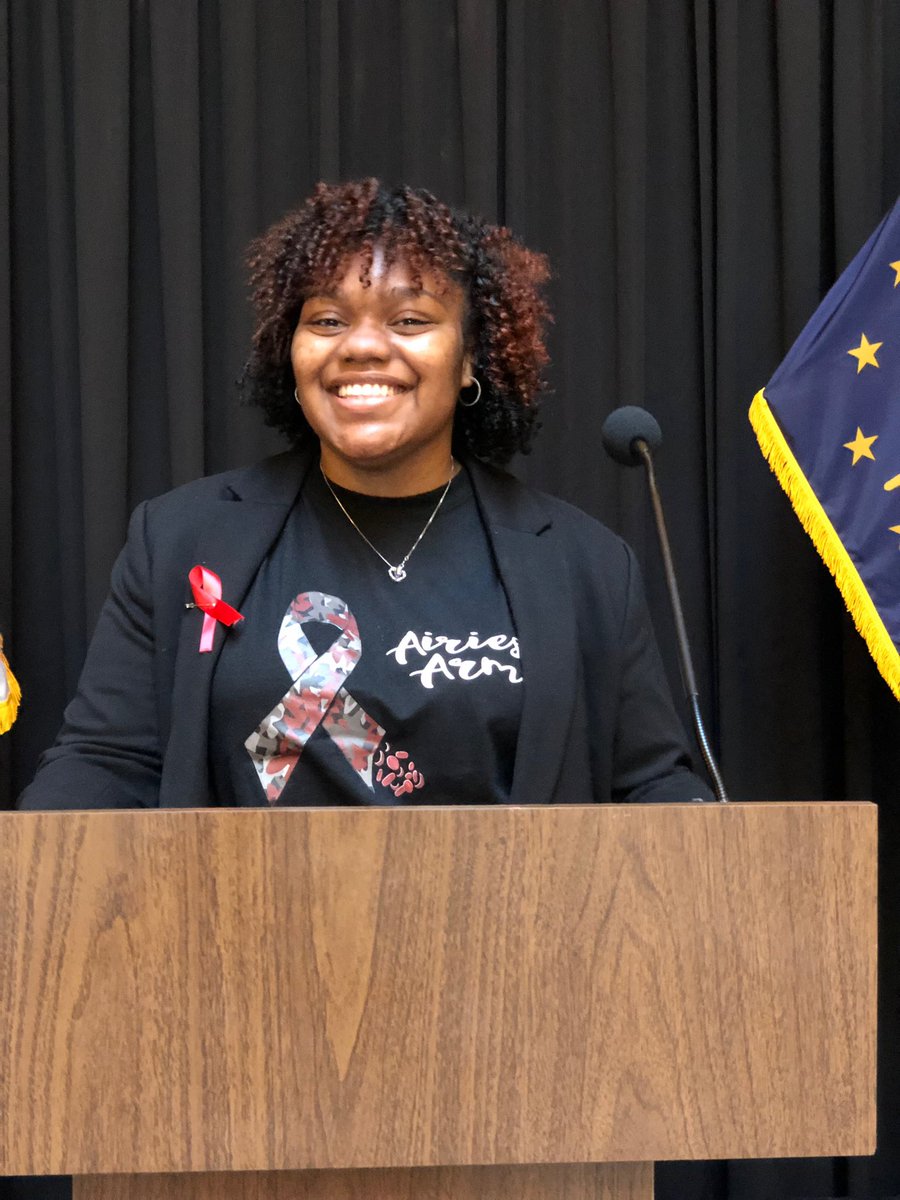 AiriesArmy's tweet photo. January 14, 2019, our President Airionn Johnson had the honor of traveling to Indianapolis, Indiana with our advisor Brian Richardson Jr. to represent Airies Army at the State Capitol. To learn more about this follow Airies Army on Instagram @airiesarmy ✊🏽⛑ https://t.co/rudW11JMm3