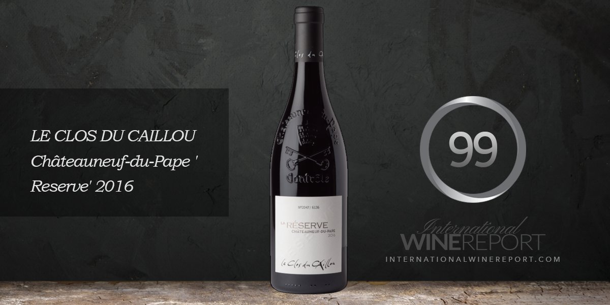 The 2016 'Reserve' Châteauneuf-du-Pape from Clos du Caillou is one of the most compelling wines of the vintage, and it possesses the rare characteristics to ultimately become a perfect wine when it hits its full stride.  internationalwinereport.com/latest-reports… <a href="/ClosduCaillou/">Clos du Caillou</a>