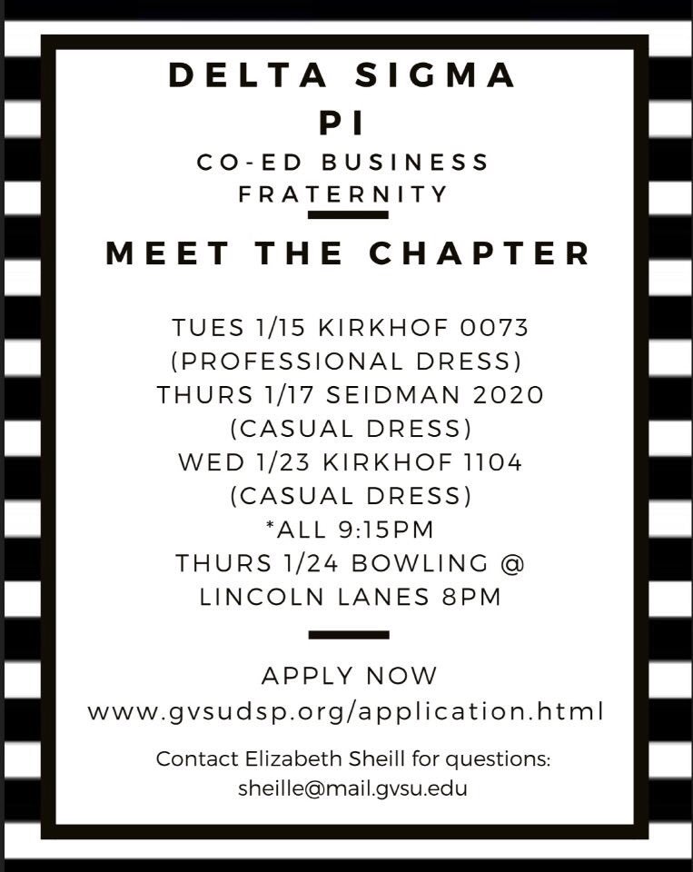 Want to reach your business and professional goals but don’t know where to start? DSP can help! Come meet our brothers this week and next week to learn how.