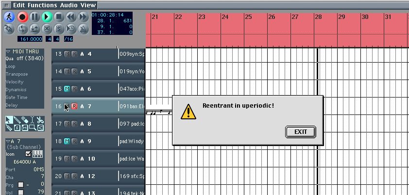 multibeat's tweet image. If you think Logic is enigmatic and irritating now, you should have seen it 17 years ago! #logic #logicpro #daw #errormessage